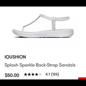 FITFLOP IQUISHION Sandal on white EUC!🥰
